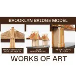 BD003 Brooklyn Bridge Wooden Model 